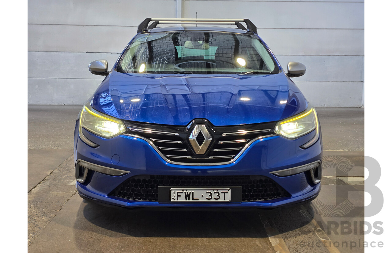 9/2017 Renault Megane GT-Line BFB MY17 5d Hatchback Iron Blue Turbo 1.2L
