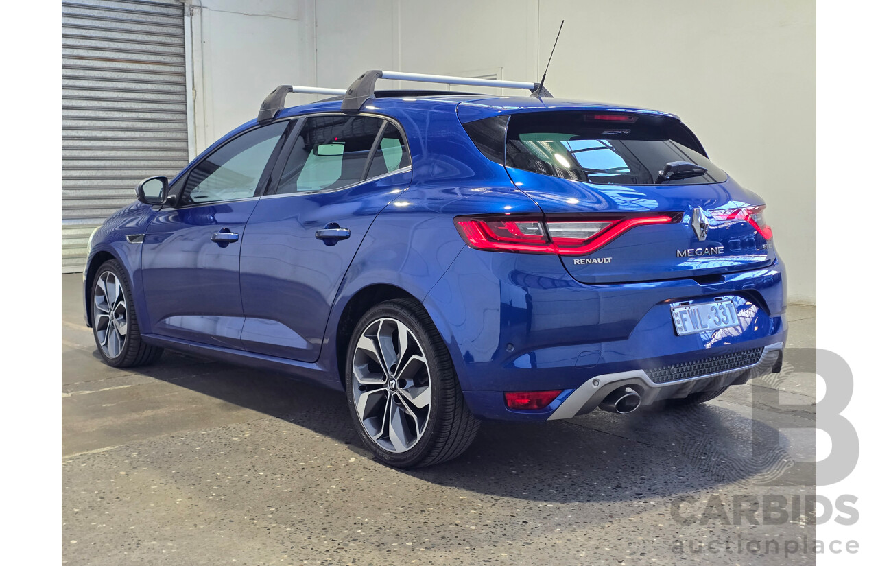 9/2017 Renault Megane GT-Line BFB MY17 5d Hatchback Iron Blue Turbo 1.2L