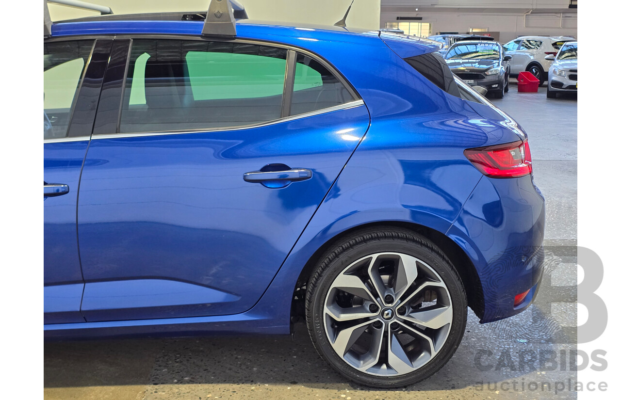 9/2017 Renault Megane GT-Line BFB MY17 5d Hatchback Iron Blue Turbo 1.2L