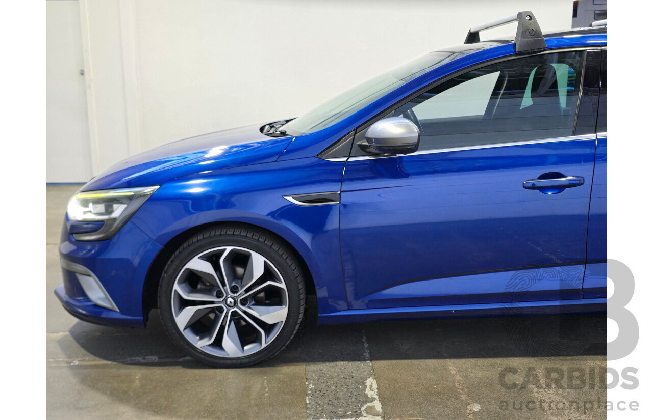 9/2017 Renault Megane GT-Line BFB MY17 5d Hatchback Iron Blue Turbo 1.2L