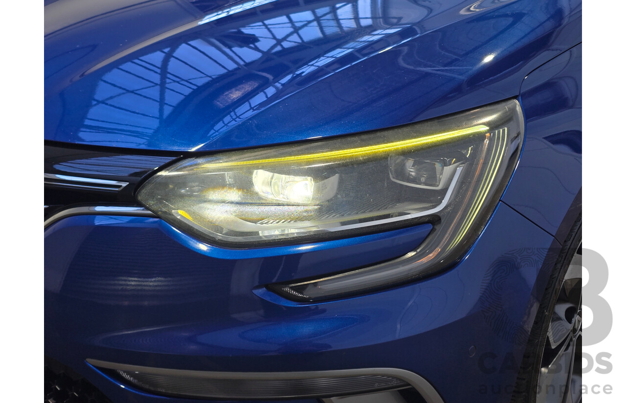 9/2017 Renault Megane GT-Line BFB MY17 5d Hatchback Iron Blue Turbo 1.2L
