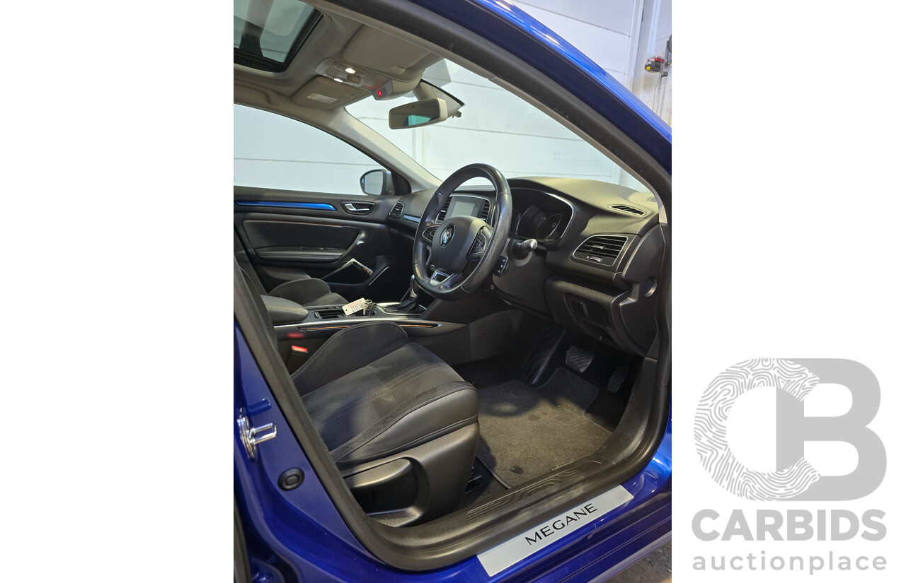 9/2017 Renault Megane GT-Line BFB MY17 5d Hatchback Iron Blue Turbo 1.2L