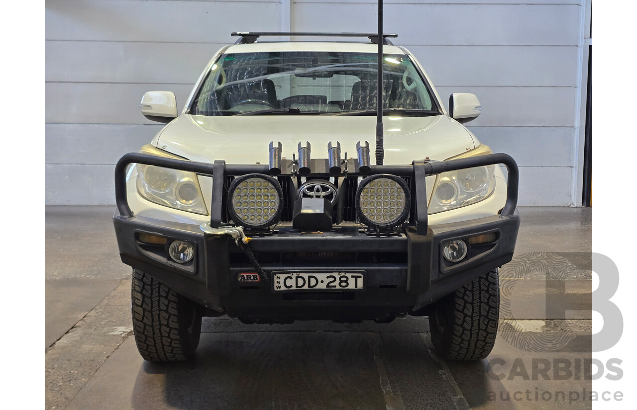11/2011 Toyota Landcruiser Prado GXL (4x4) KDJ150R Upgrade 4d Wagon Glacier White Turbo Diesel 3.0L
