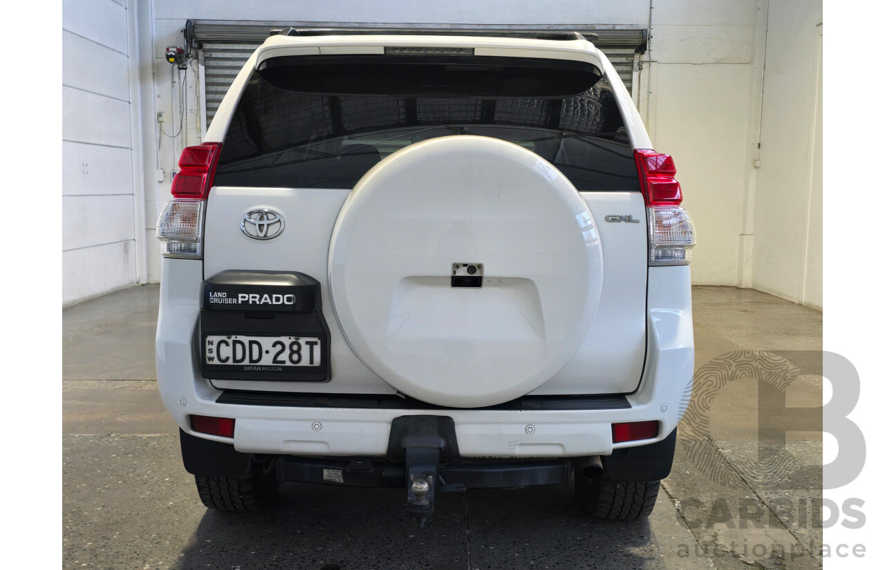 11/2011 Toyota Landcruiser Prado GXL (4x4) KDJ150R Upgrade 4d Wagon Glacier White Turbo Diesel 3.0L