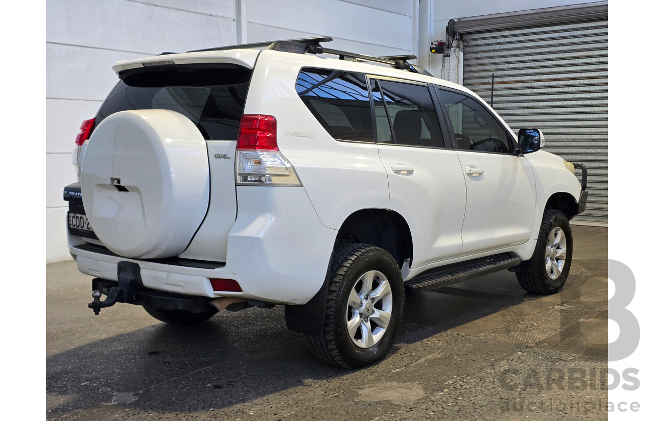 11/2011 Toyota Landcruiser Prado GXL (4x4) KDJ150R Upgrade 4d Wagon Glacier White Turbo Diesel 3.0L