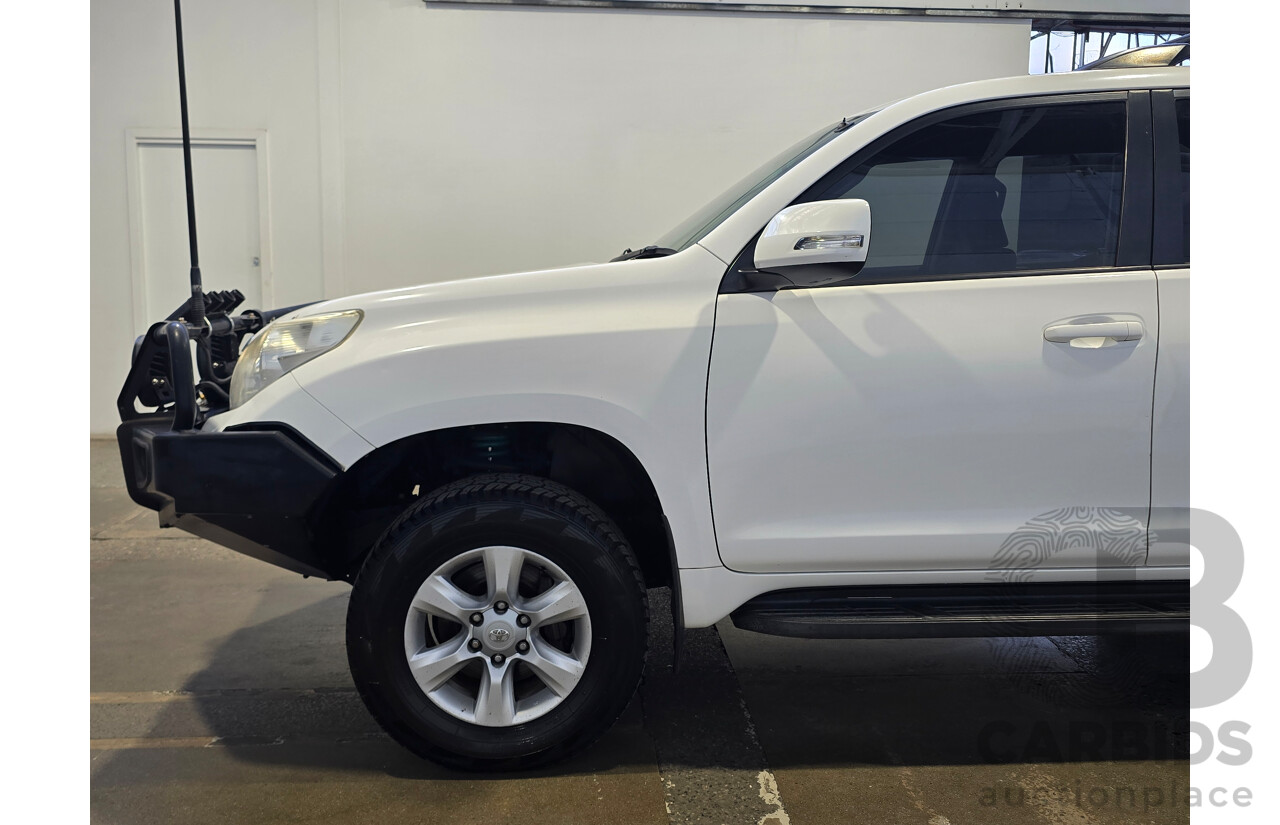 11/2011 Toyota Landcruiser Prado GXL (4x4) KDJ150R Upgrade 4d Wagon Glacier White Turbo Diesel 3.0L