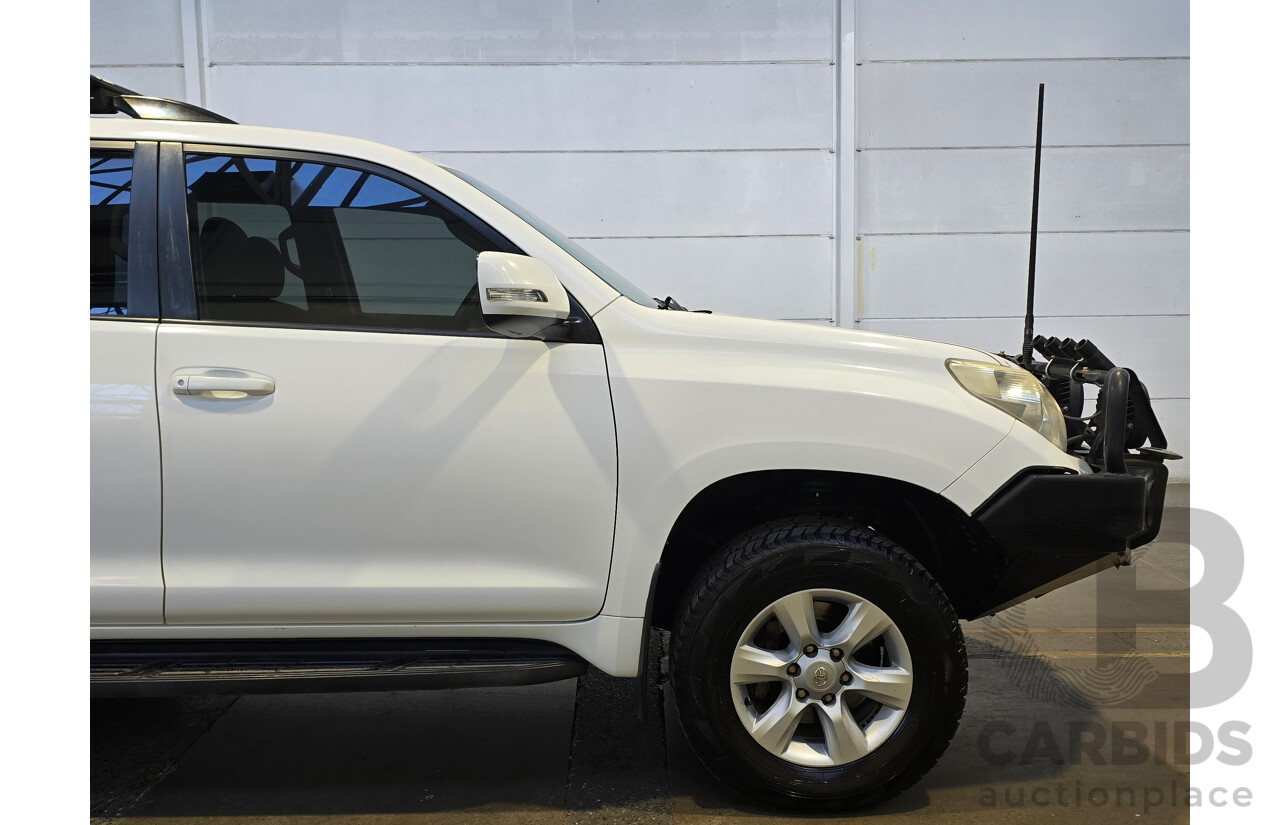 11/2011 Toyota Landcruiser Prado GXL (4x4) KDJ150R Upgrade 4d Wagon Glacier White Turbo Diesel 3.0L
