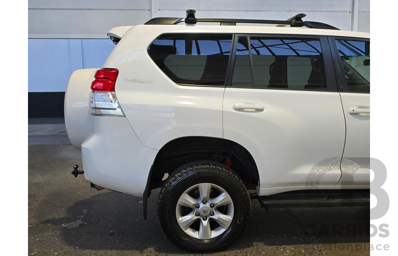 11/2011 Toyota Landcruiser Prado GXL (4x4) KDJ150R Upgrade 4d Wagon Glacier White Turbo Diesel 3.0L