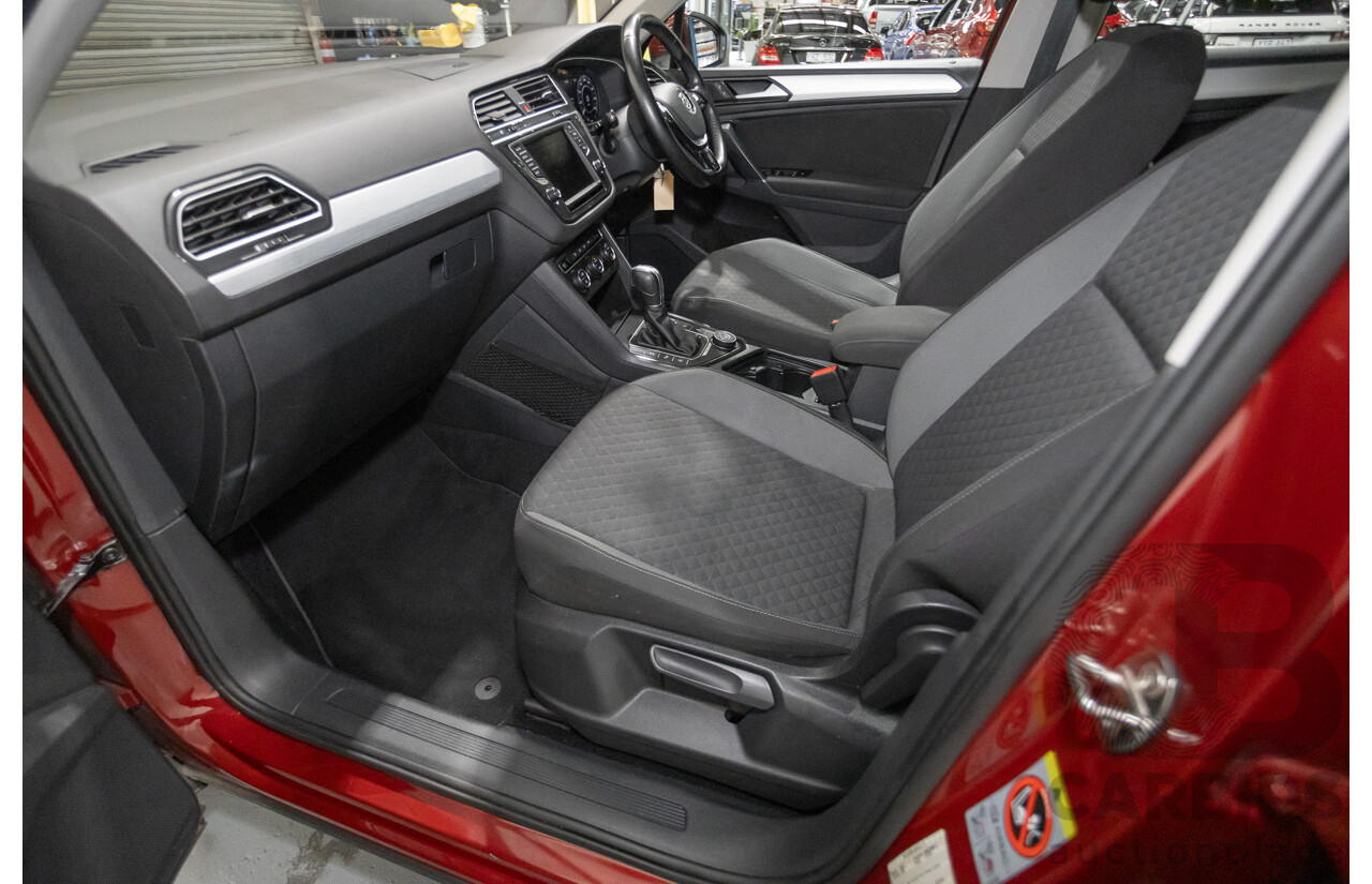 11/2016 Volkswagen Tiguan 132 TSI Comfortline (AWD) 5NA 4d Wagon Ruby Red Metallic Turbo 2.0L