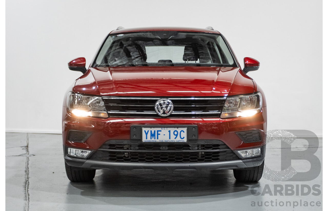 11/2016 Volkswagen Tiguan 132 TSI Comfortline (AWD) 5NA 4d Wagon Ruby Red Metallic Turbo 2.0L