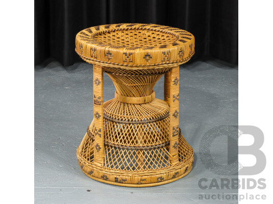 Vintage Cane Stool