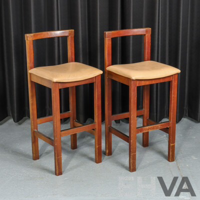 Pair of T.H Brown Bar Stools
