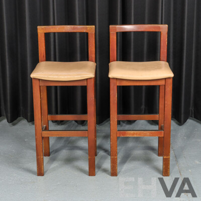 Pair of T.H Brown Bar Stools