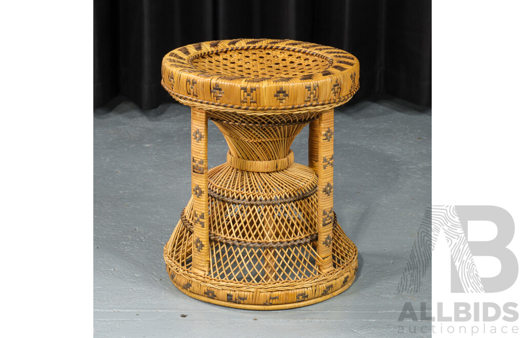 Vintage Cane Stool