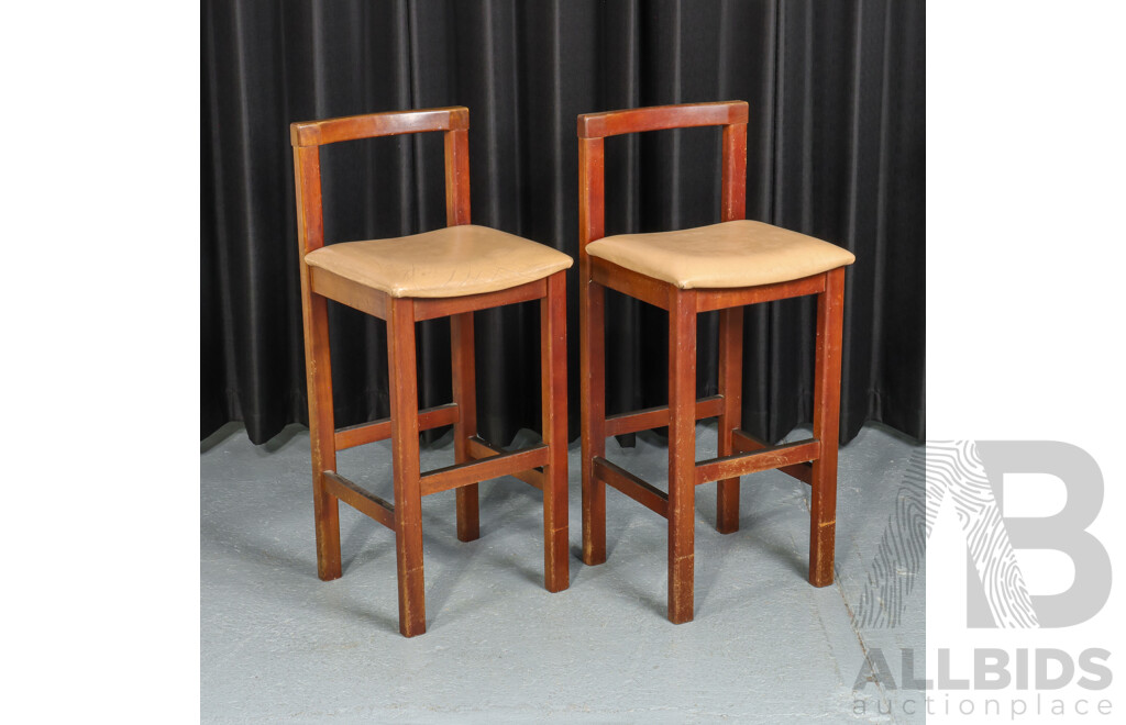 Pair of T.H Brown Bar Stools