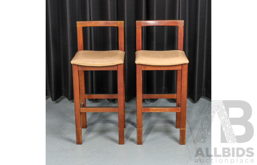Pair of T.H Brown Bar Stools