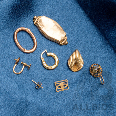 9ct Yellow & Rose Gold Scrap - 6.07gms