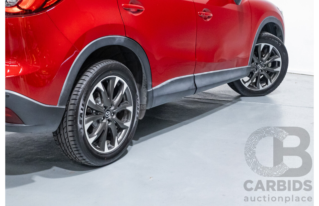 01/2015 Mazda CX-5 GT (AWD) MY15 4D Wagon Soul Red Turbo Diesel 2.2L