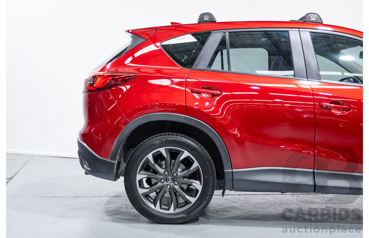 01/2015 Mazda CX-5 GT (AWD) MY15 4D Wagon Soul Red Turbo Diesel 2.2L