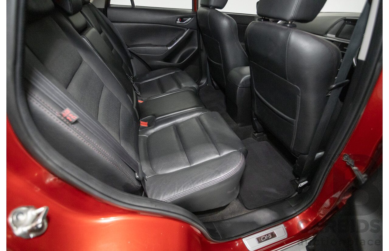 01/2015 Mazda CX-5 GT (AWD) MY15 4D Wagon Soul Red Turbo Diesel 2.2L