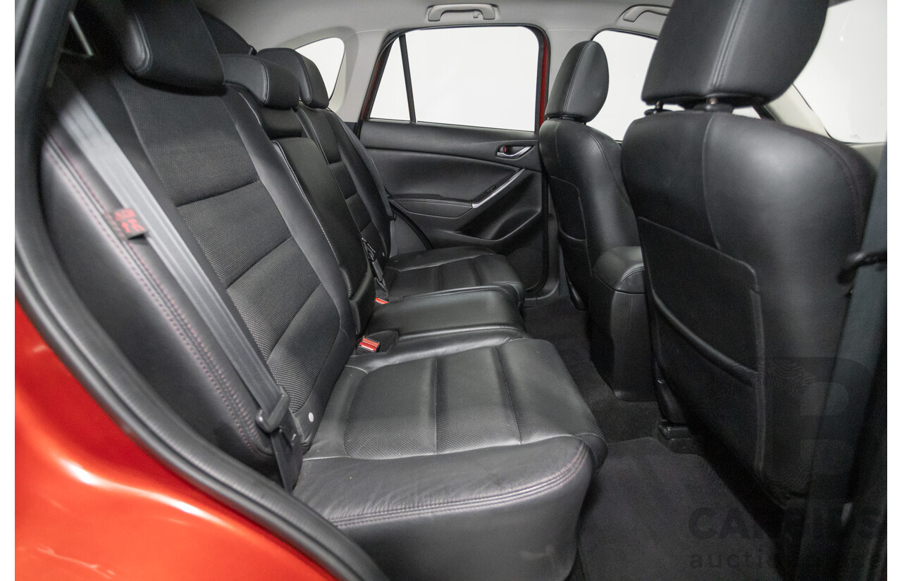 01/2015 Mazda CX-5 GT (AWD) MY15 4D Wagon Soul Red Turbo Diesel 2.2L