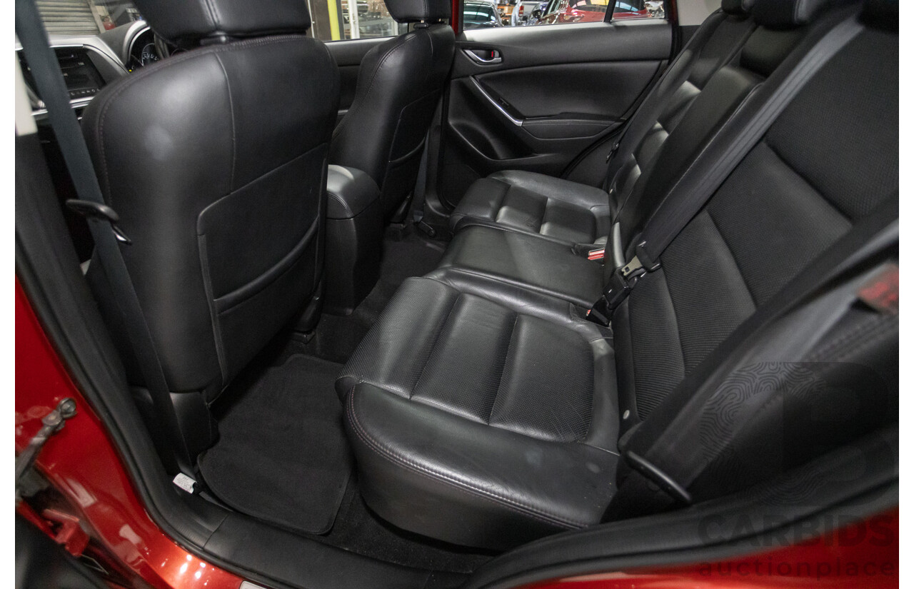 01/2015 Mazda CX-5 GT (AWD) MY15 4D Wagon Soul Red Turbo Diesel 2.2L