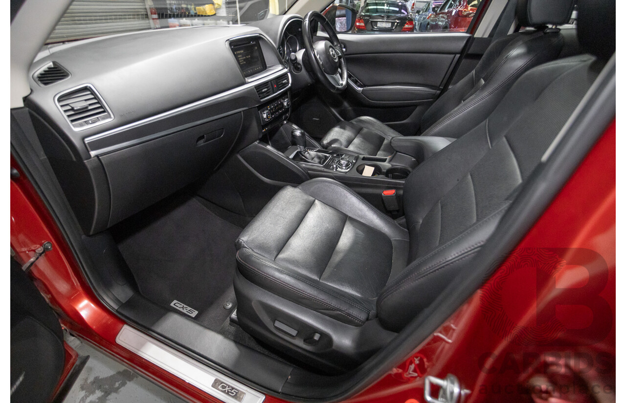 01/2015 Mazda CX-5 GT (AWD) MY15 4D Wagon Soul Red Turbo Diesel 2.2L