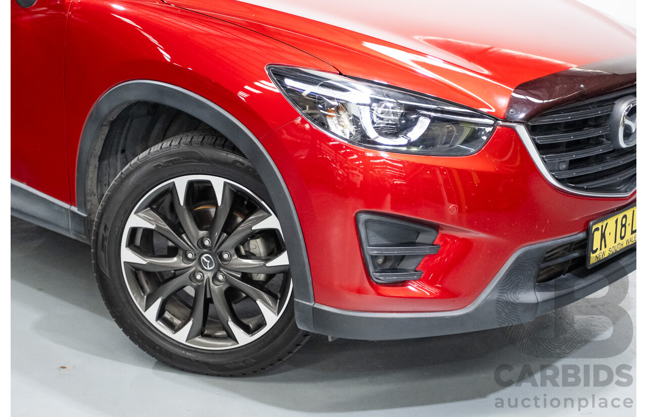 01/2015 Mazda CX-5 GT (AWD) MY15 4D Wagon Soul Red Turbo Diesel 2.2L