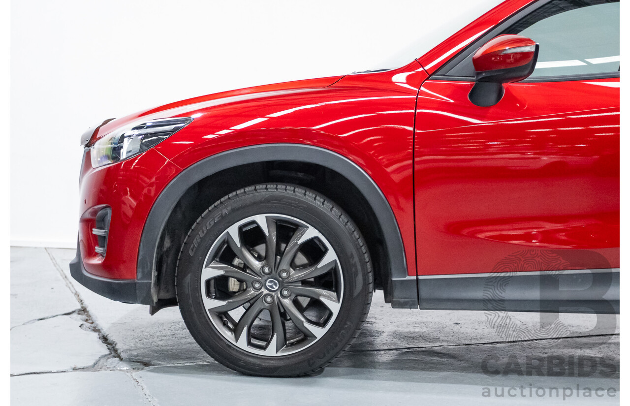 01/2015 Mazda CX-5 GT (AWD) MY15 4D Wagon Soul Red Turbo Diesel 2.2L