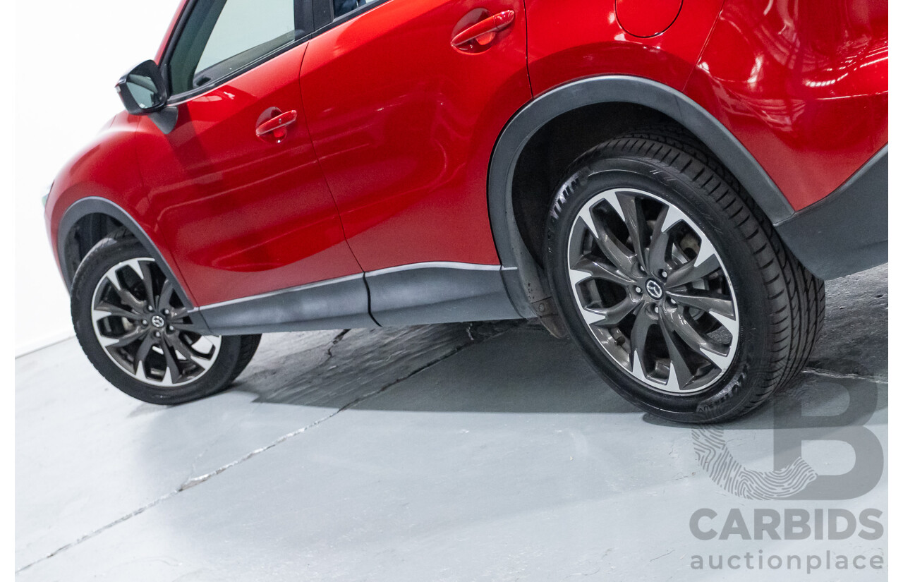 01/2015 Mazda CX-5 GT (AWD) MY15 4D Wagon Soul Red Turbo Diesel 2.2L