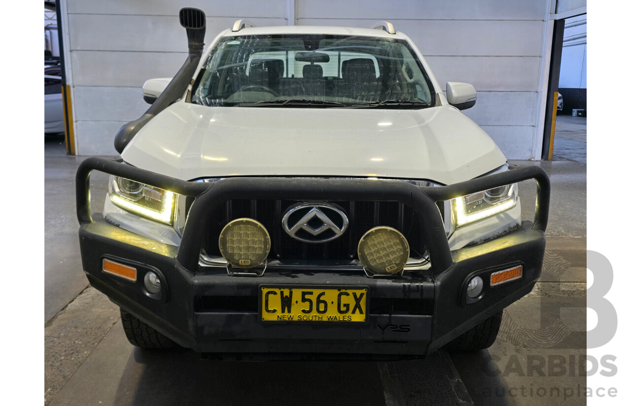 06/2020 LDV T60 Pro (4x4) SK8C 4d Dual Cab Utility Blanc White Turbo Diesel 2.8L