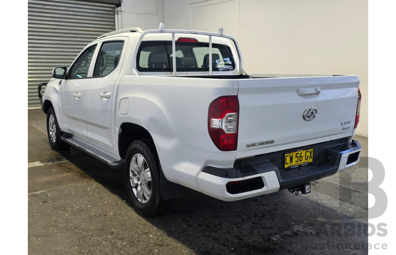 06/2020 LDV T60 Pro (4x4) SK8C 4d Dual Cab Utility Blanc White Turbo Diesel 2.8L