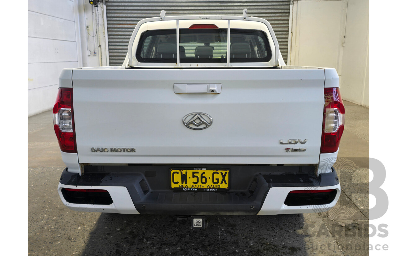 06/2020 LDV T60 Pro (4x4) SK8C 4d Dual Cab Utility Blanc White Turbo Diesel 2.8L