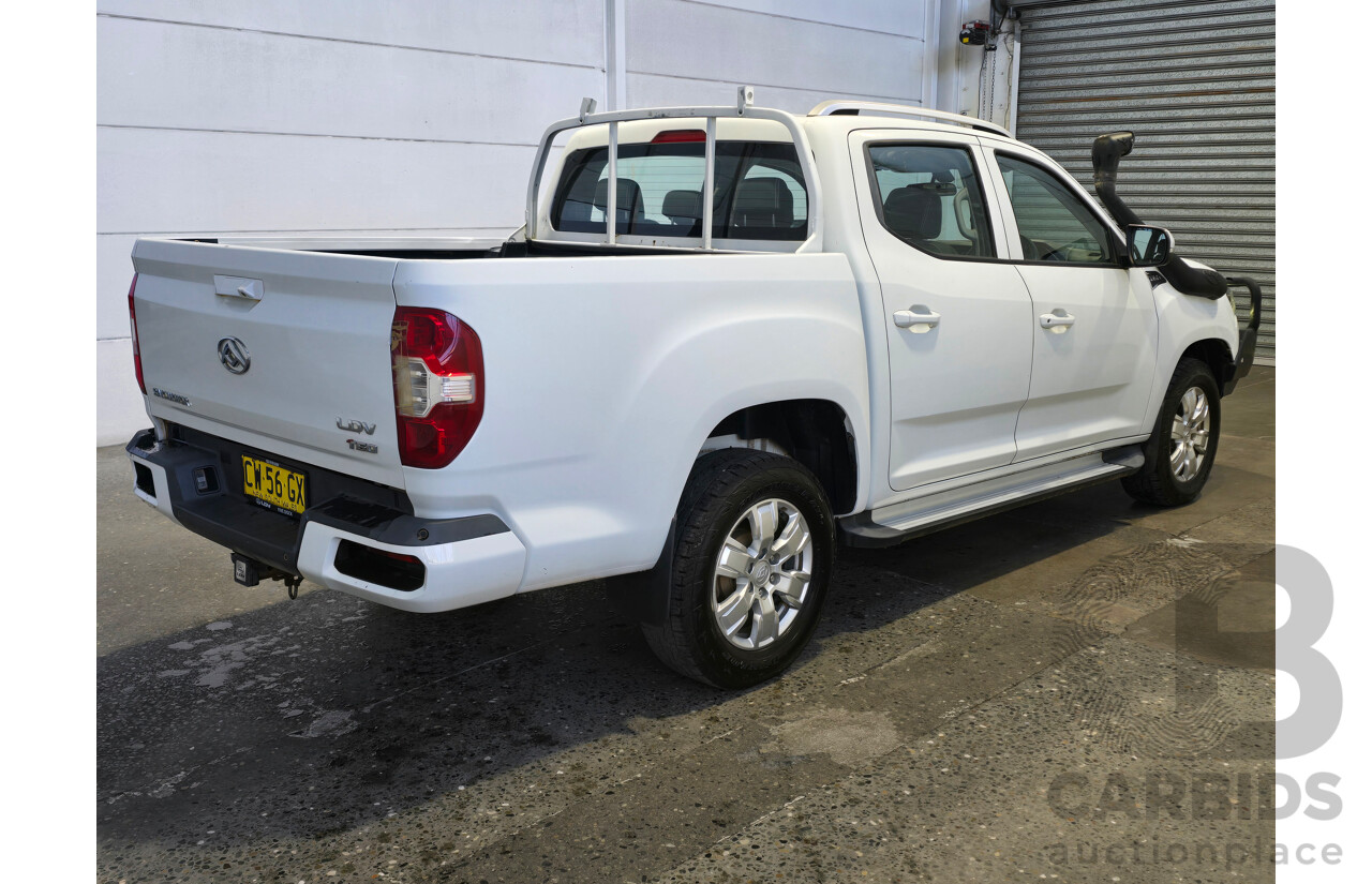 06/2020 LDV T60 Pro (4x4) SK8C 4d Dual Cab Utility Blanc White Turbo Diesel 2.8L