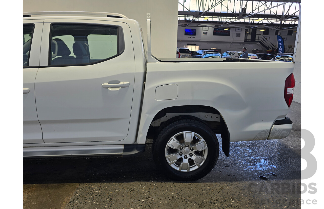 06/2020 LDV T60 Pro (4x4) SK8C 4d Dual Cab Utility Blanc White Turbo Diesel 2.8L