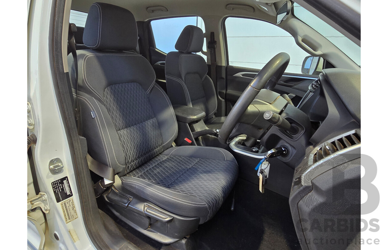 06/2020 LDV T60 Pro (4x4) SK8C 4d Dual Cab Utility Blanc White Turbo Diesel 2.8L