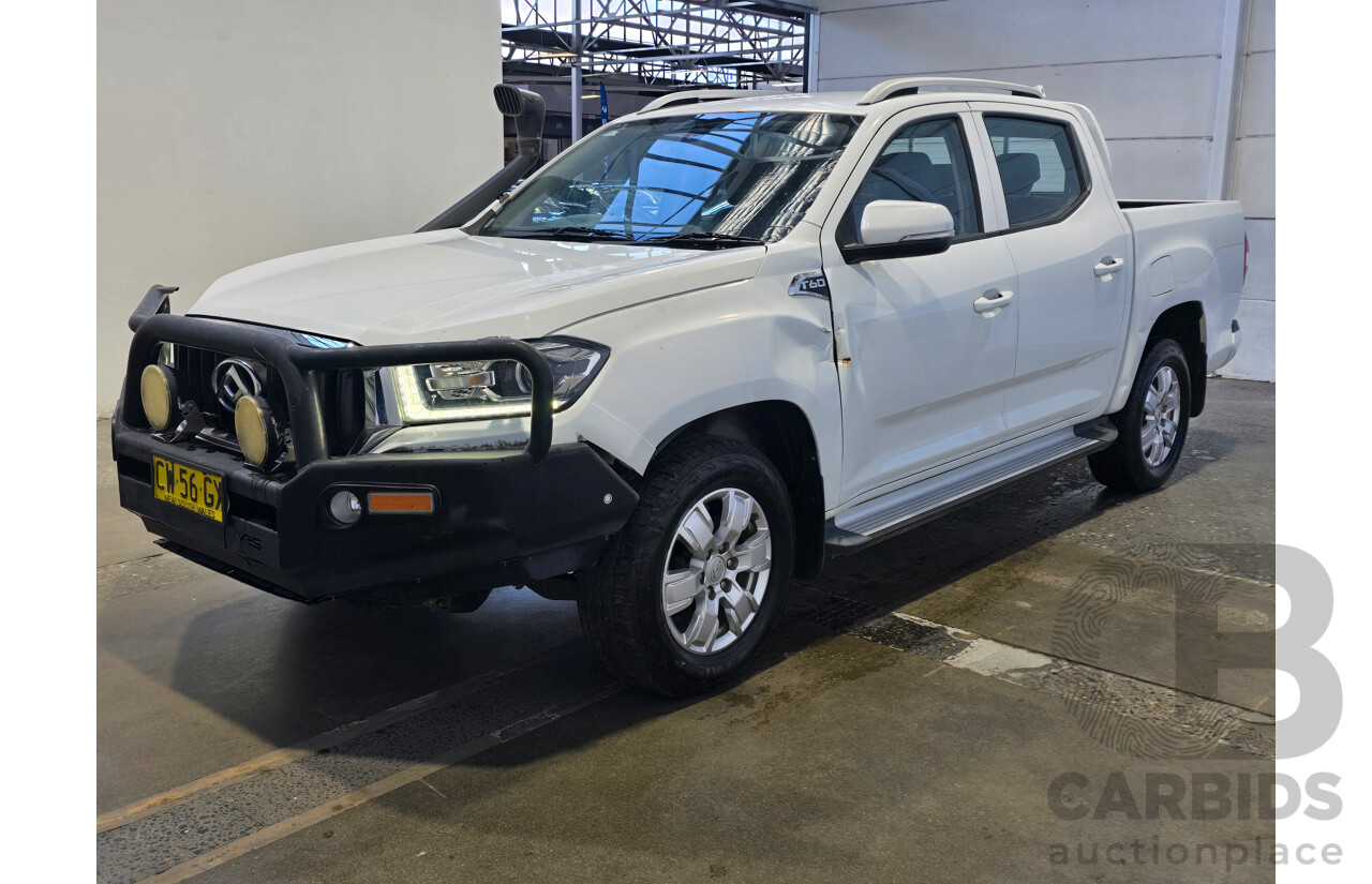 06/2020 LDV T60 Pro (4x4) SK8C 4d Dual Cab Utility Blanc White Turbo Diesel 2.8L
