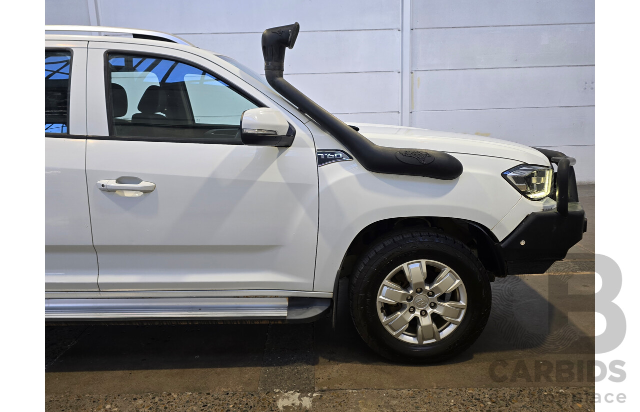 06/2020 LDV T60 Pro (4x4) SK8C 4d Dual Cab Utility Blanc White Turbo Diesel 2.8L