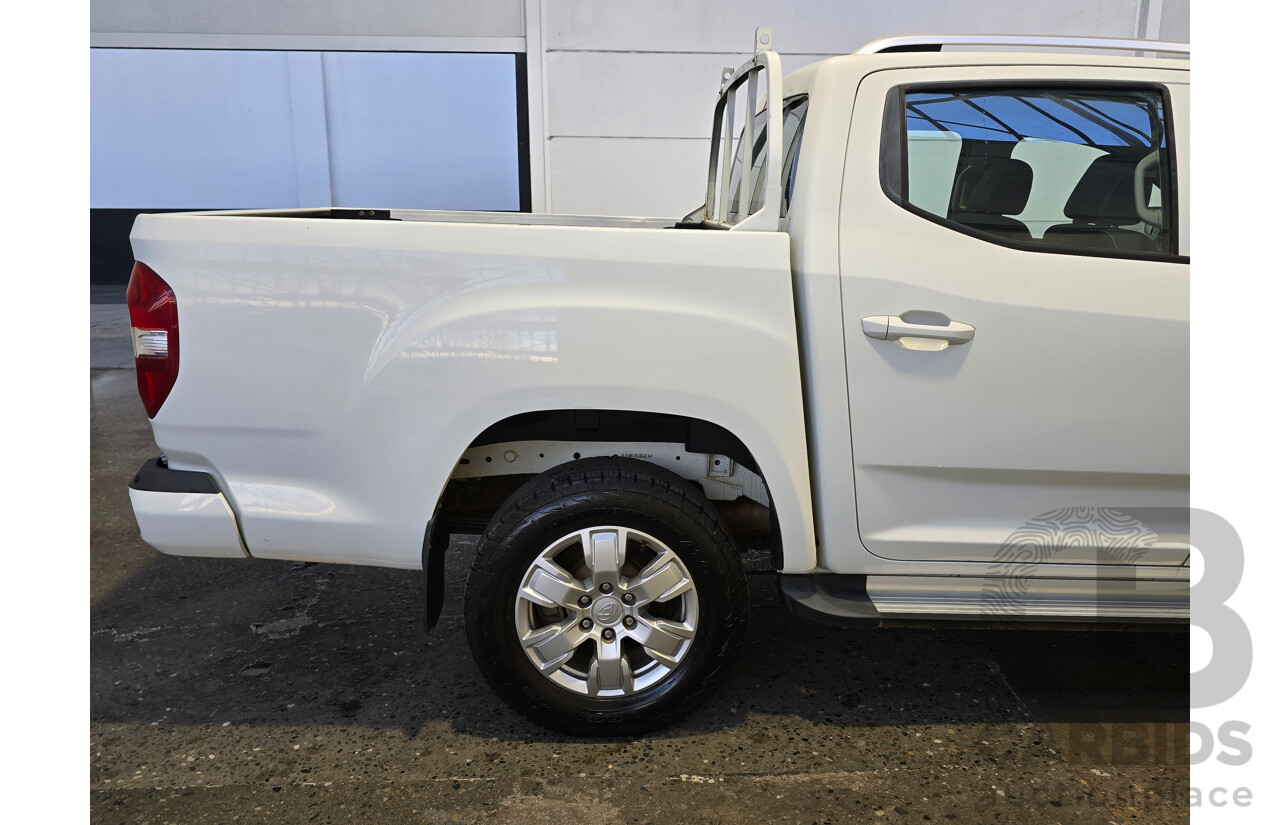 06/2020 LDV T60 Pro (4x4) SK8C 4d Dual Cab Utility Blanc White Turbo Diesel 2.8L