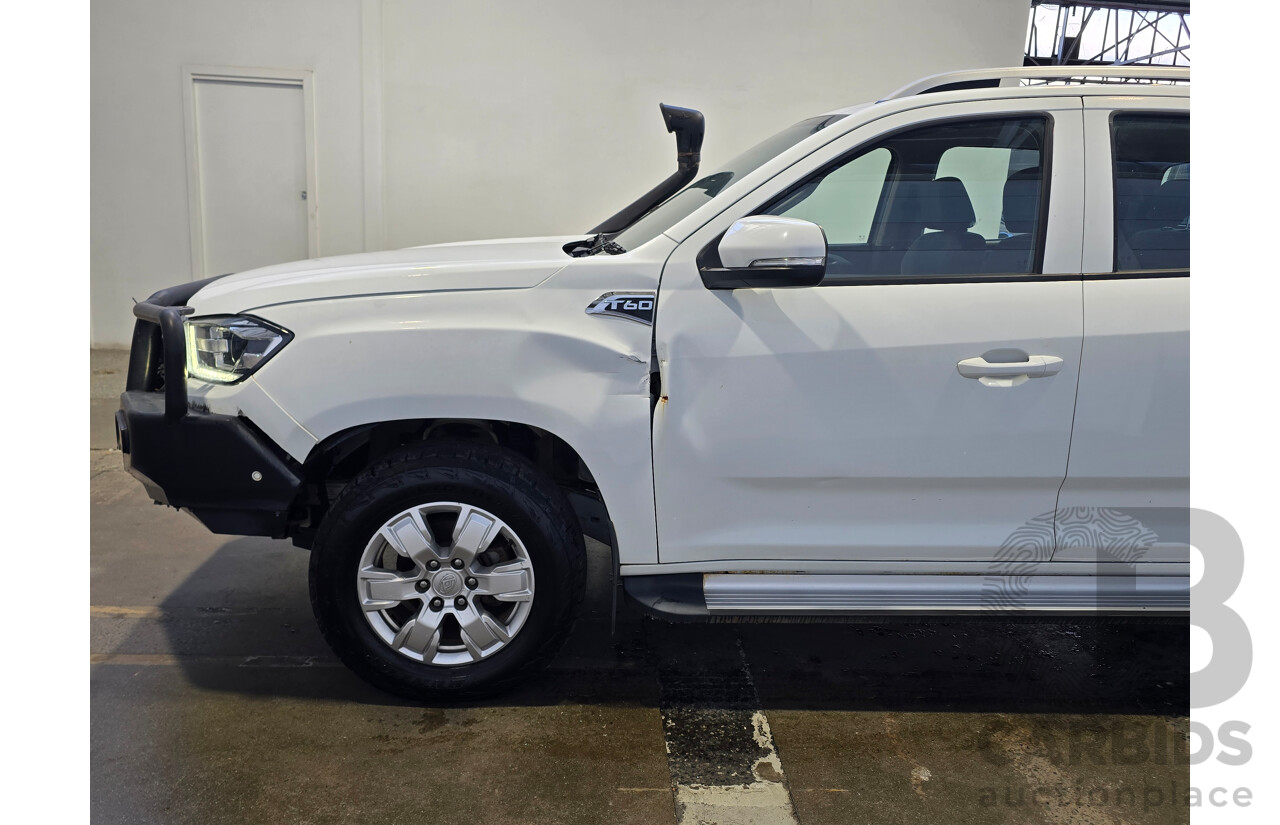 06/2020 LDV T60 Pro (4x4) SK8C 4d Dual Cab Utility Blanc White Turbo Diesel 2.8L