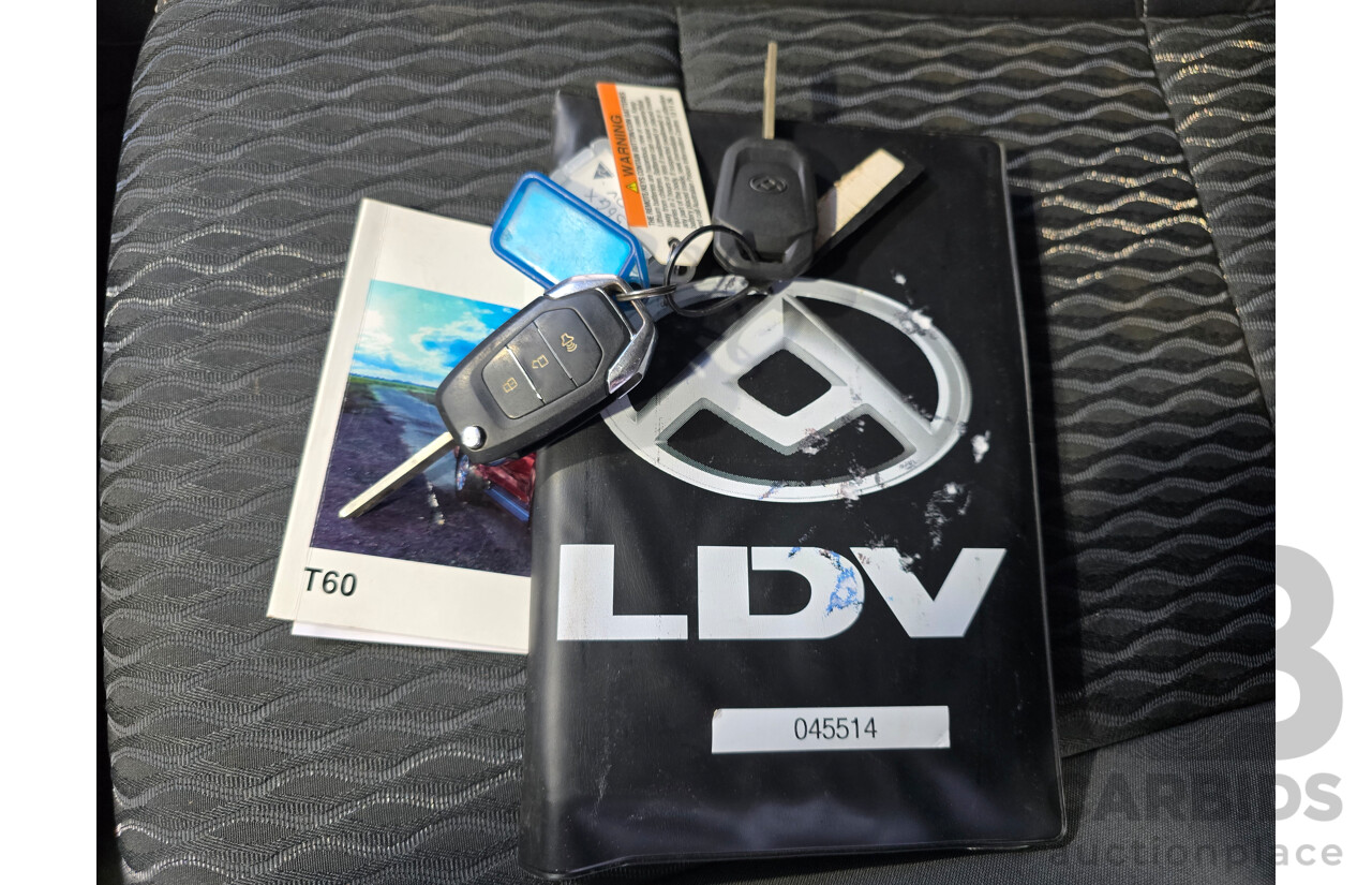 06/2020 LDV T60 Pro (4x4) SK8C 4d Dual Cab Utility Blanc White Turbo Diesel 2.8L