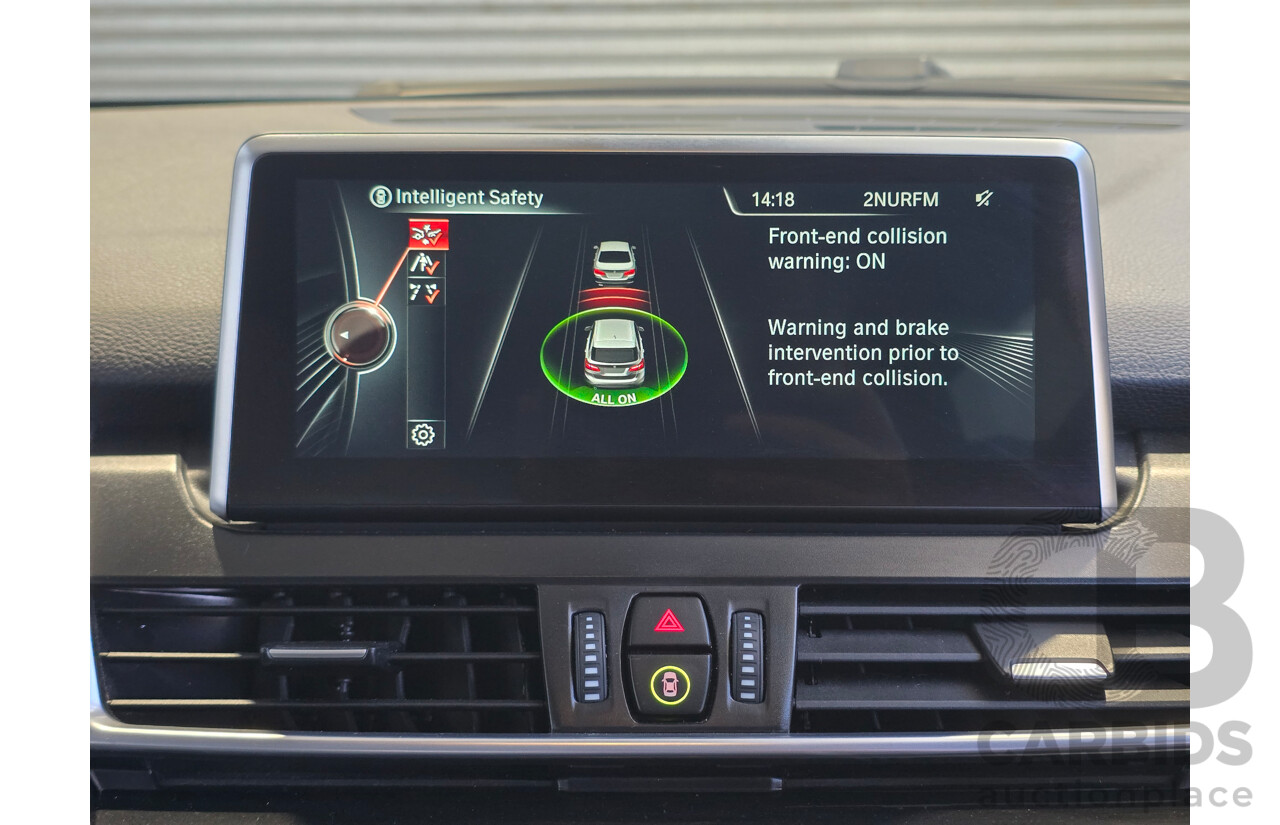 2/2015 BMW 225i Active Tourer Sport Line F45 4d Wagon Atlantic Grey Metallic Turbo 2.0L