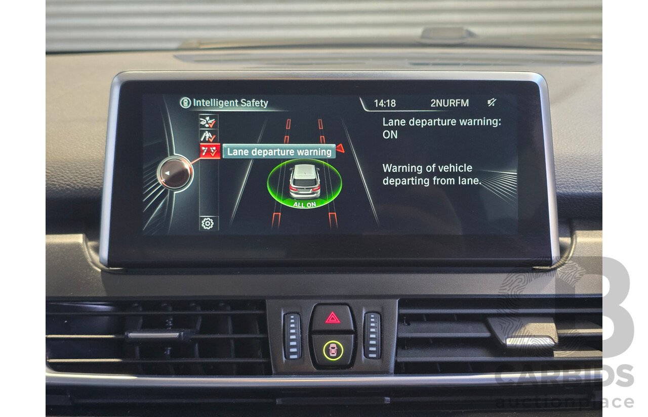 2/2015 BMW 225i Active Tourer Sport Line F45 4d Wagon Atlantic Grey Metallic Turbo 2.0L