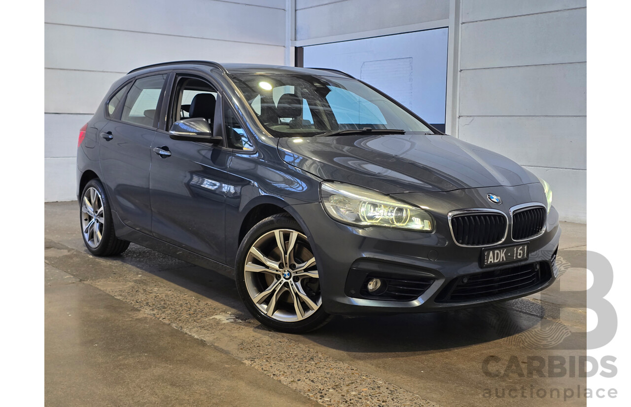 2/2015 BMW 225i Active Tourer Sport Line F45 4d Wagon Atlantic Grey Metallic Turbo 2.0L