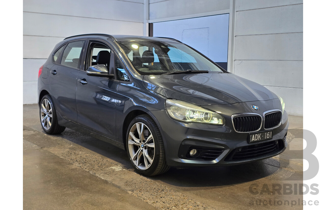 2/2015 BMW 225i Active Tourer Sport Line F45 4d Wagon Atlantic Grey Metallic Turbo 2.0L