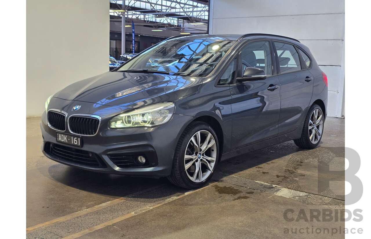 2/2015 BMW 225i Active Tourer Sport Line F45 4d Wagon Atlantic Grey Metallic Turbo 2.0L