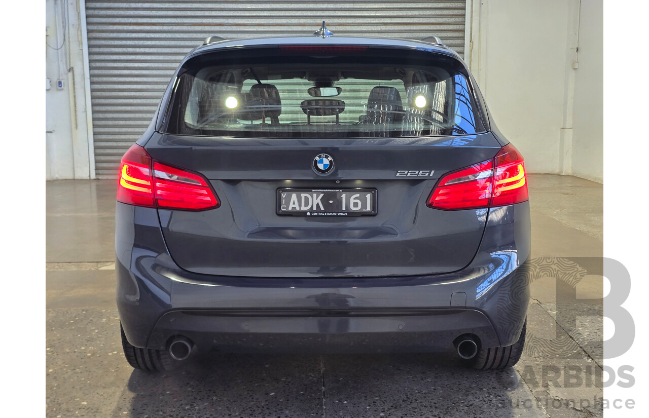 2/2015 BMW 225i Active Tourer Sport Line F45 4d Wagon Atlantic Grey Metallic Turbo 2.0L