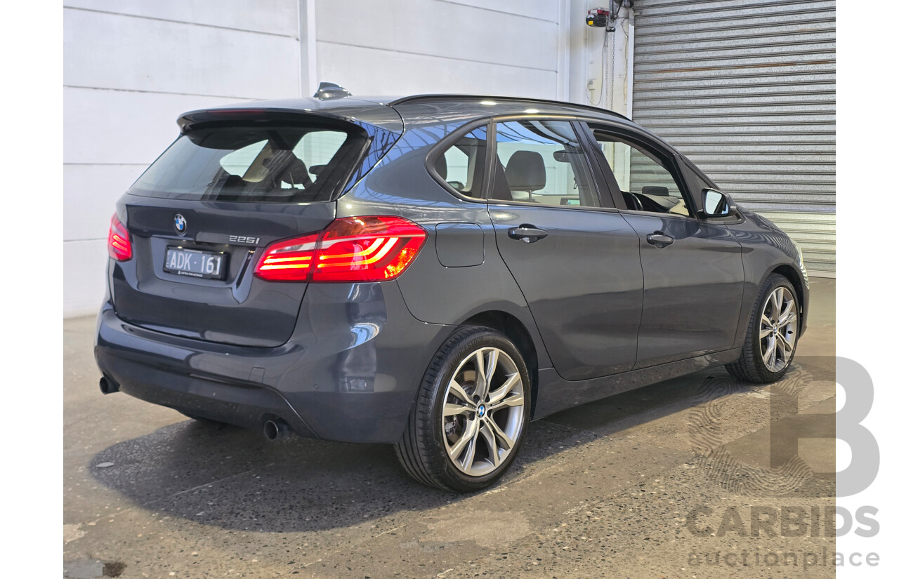 2/2015 BMW 225i Active Tourer Sport Line F45 4d Wagon Atlantic Grey Metallic Turbo 2.0L