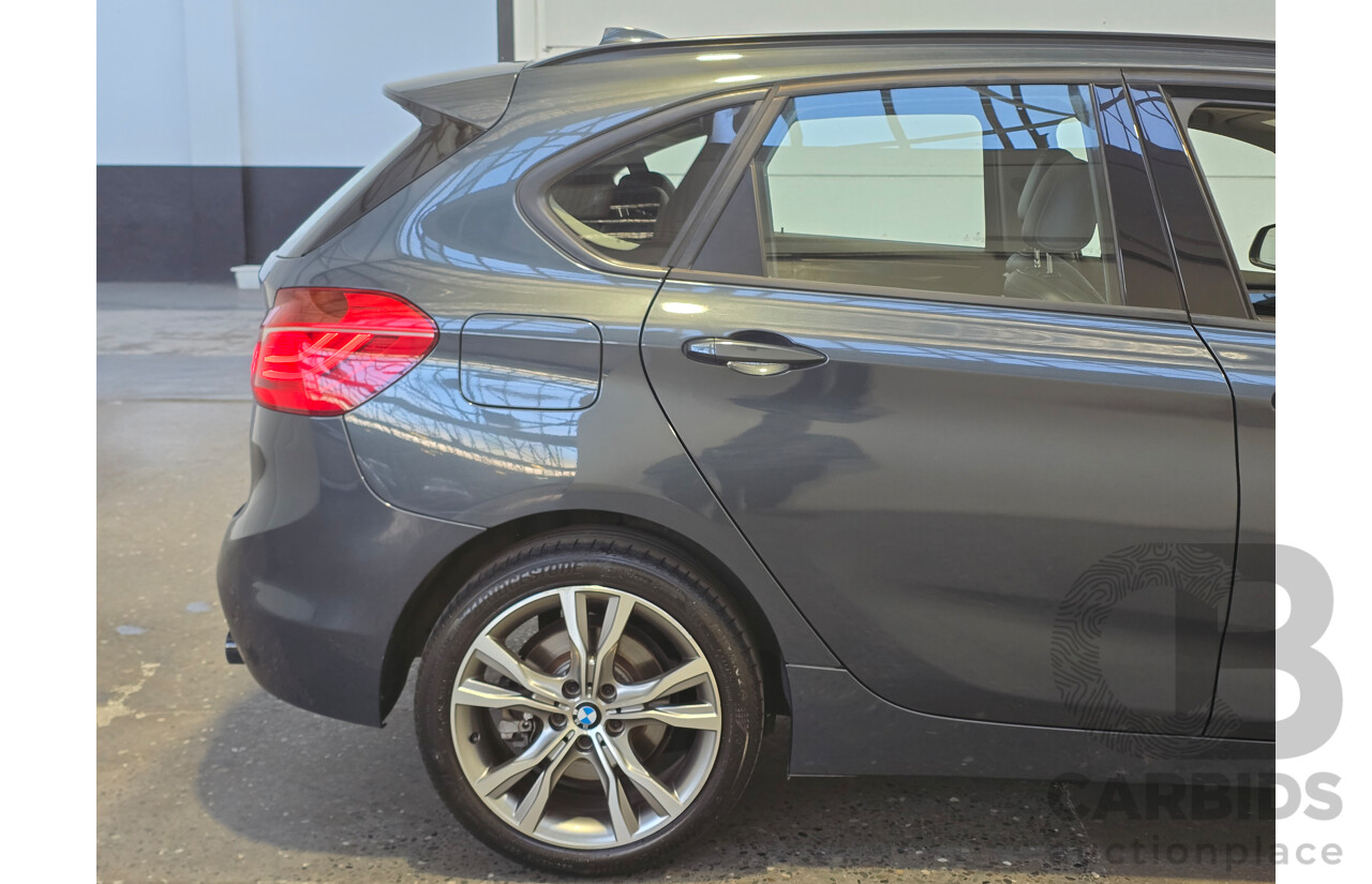 2/2015 BMW 225i Active Tourer Sport Line F45 4d Wagon Atlantic Grey Metallic Turbo 2.0L