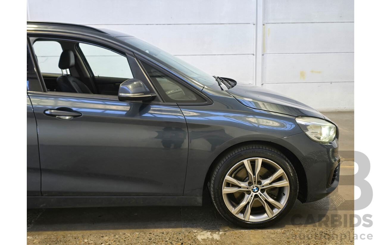 2/2015 BMW 225i Active Tourer Sport Line F45 4d Wagon Atlantic Grey Metallic Turbo 2.0L